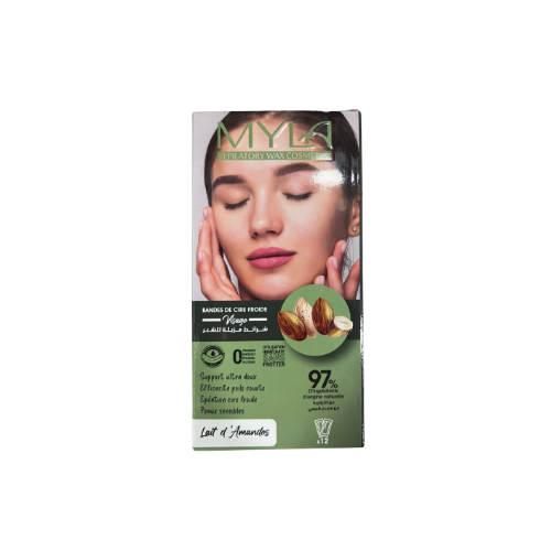 MYLA BANDE DE CIRE VISAGE LAIT D'AMANDES